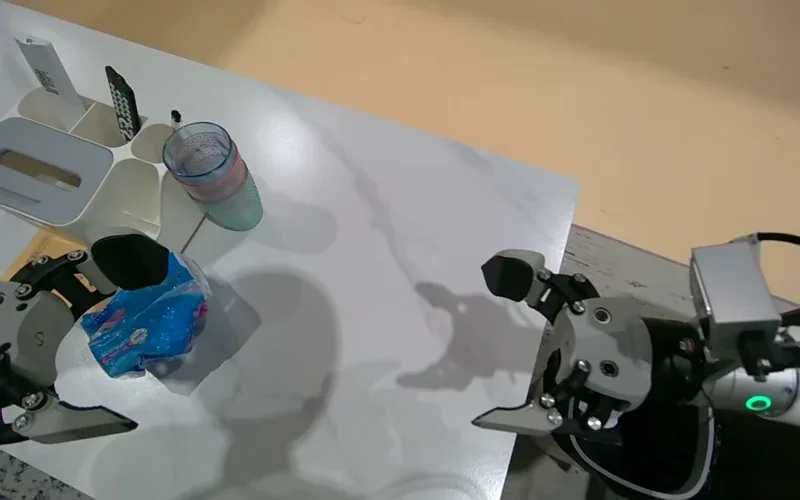 Real Robot · G1 / G2: representative capture from a real demonstration